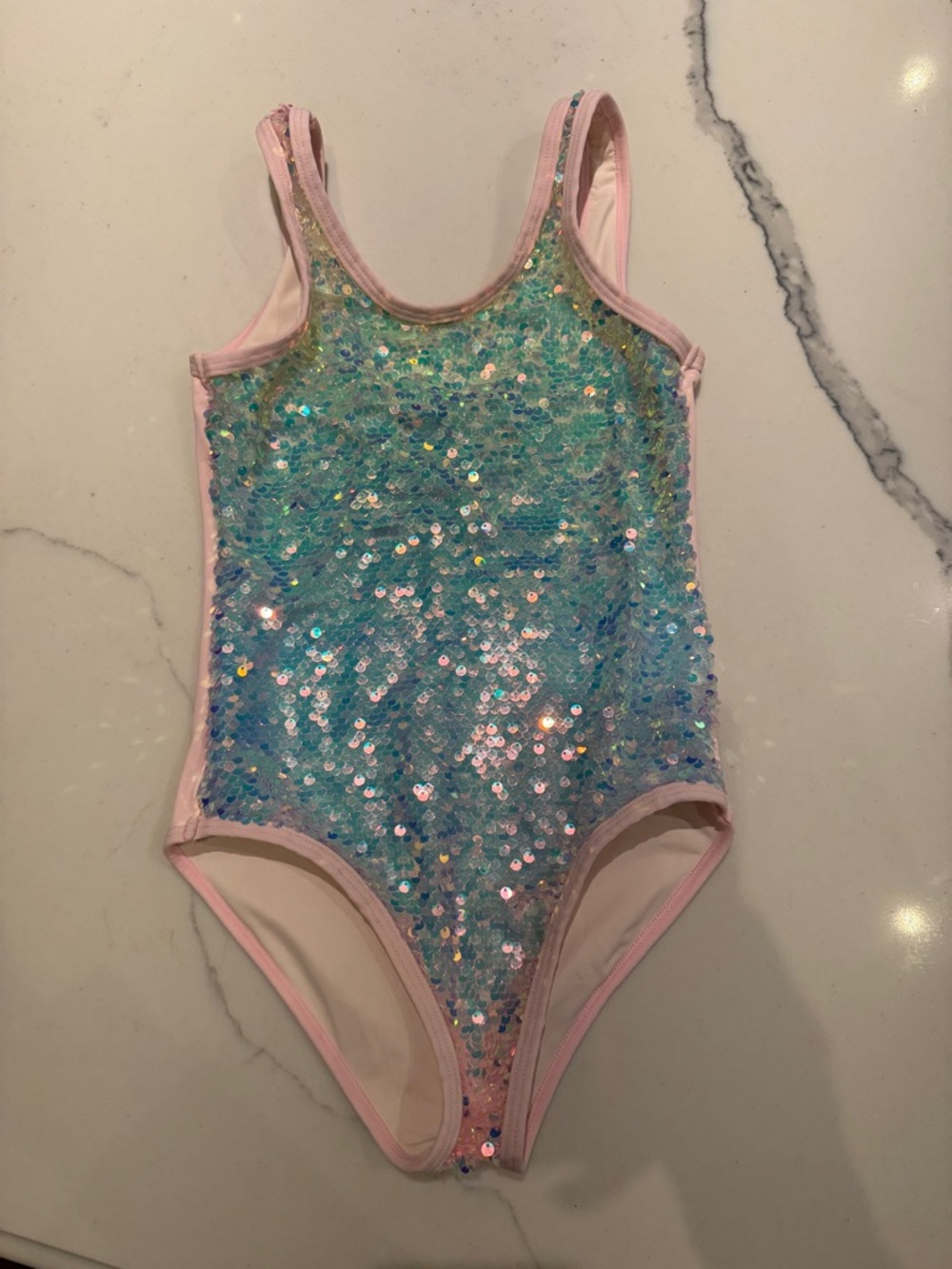 SEQUIN OMBRE SHIMMER SWIMSUIT